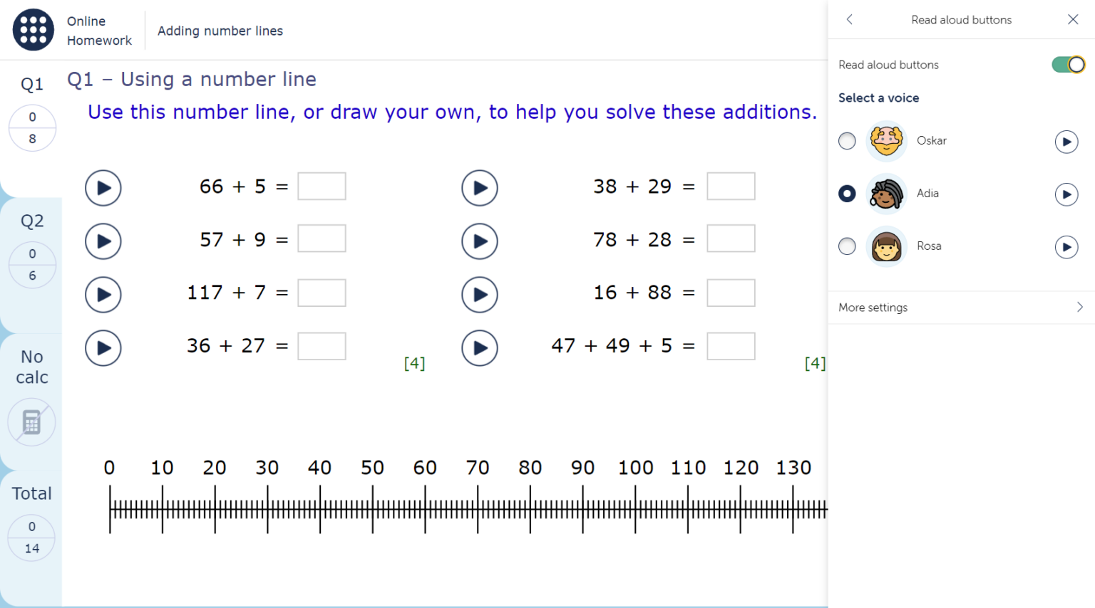 How do I enable read aloud on a task? – MyMaths help and support